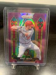 Mike Trout [Purple Prizm] #SG-1 Baseball Cards 2021 Panini Prizm Stained Glass Prices
