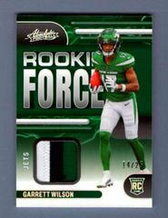 Garrett Wilson [Silver] Football Cards 2022 Panini Absolute Rookie Force Prices