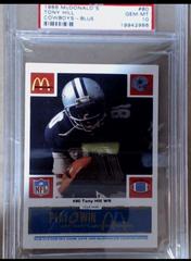 Tony Hill [Blue] #80 Football Cards 1986 McDonald's Cowboys Prices