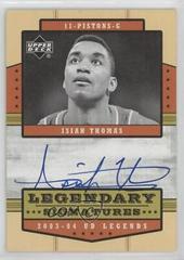 Isiah Thomas Legendary Signatures Basketball Cards 2003 Upper Deck Legends Legendary Signatures Prices