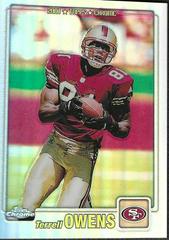 Terrell Owens [Refractor] #189 Football Cards 2001 Topps Chrome Prices