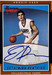 Efthimios Rentzias #SE-ER Basketball Cards 2002 Bowman Signature Edition Prices