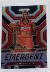 Jabari Smith Jr. [Silver] #26 Basketball Cards 2022 Panini Prizm Emergent Prices