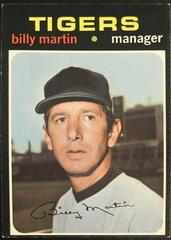 Billy Martin #208 Baseball Cards 1971 Topps Prices