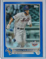 Patrick Mazeika [Blue Foil] Baseball Cards 2022 Topps Opening Day Prices