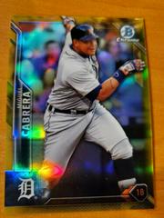Miguel Cabrera [Gold Refractor] #86 Baseball Cards 2016 Bowman Chrome Prices