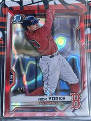 Nick Yorke [Red Lava Refractor] #BDC-53 Baseball Cards 2021 Bowman Draft Chrome Prices