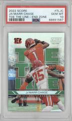 Ja'Marr Chase [End Zone] #TL-JC Football Cards 2022 Panini Score Toe the Line Prices