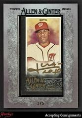 Juan Soto [X Gold Ink] Baseball Cards 2020 Topps Allen & Ginter Mini Autographs Prices