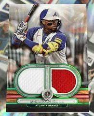 Ronald Acuna Jr. [Green Single Player] #DR-RA Baseball Cards 2024 Topps Tribute Dual Relic Prices