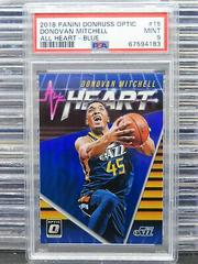 Donovan Mitchell [Blue] #15 Basketball Cards 2018 Panini Donruss Optic All Heart Prices