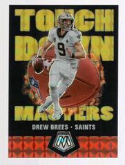 Drew Brees [Gold Fluorescent] #TM1 Football Cards 2020 Panini Mosaic Touchdown Masters Prices