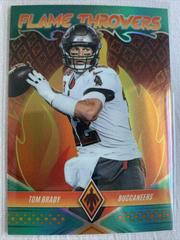 Tom Brady [Teal] #FT-1 Football Cards 2022 Panini Phoenix Flame Throwers Prices