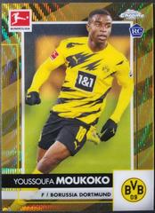 Youssoufa Moukoko [Gold Wave Refractor] Soccer Cards 2020 Topps Chrome Bundesliga Prices