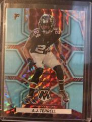 A. J. Terrell [Blue Fluorescent] #11 Football Cards 2022 Panini Mosaic Prices