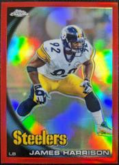 James Harrison [Red Refractor] #C62 Football Cards 2010 Topps Chrome Prices