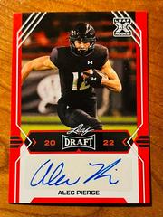 Alec Pierce [Red] Football Cards 2022 Leaf Draft Autographs Prices