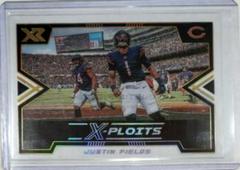 Justin Fields Football Cards 2022 Panini XR X Ploits Prices