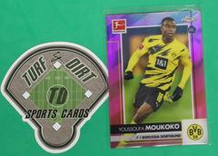 Youssoufa Moukoko [Pink Refractor] Soccer Cards 2020 Topps Chrome Bundesliga Prices