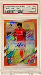 Karim Adeyemi [Orange Refractor] Soccer Cards 2020 Topps Chrome UEFA Champions League Autographs Prices