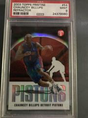 Chauncey Billups Refractor Basketball Cards 2003 Topps Pristine Prices