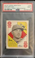 Kris Bryant [Mini Gold Back] #25 Baseball Cards 2015 Topps Heritage '51 Collection Prices