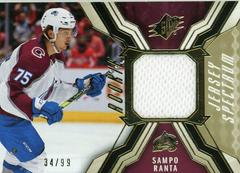 Sampo Ranta [Gold Spectrum] Hockey Cards 2021 SPx Rookie Jersey Prices