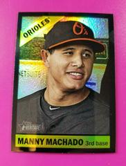 Manny Machado [Chrome Black Refractor] #454 Baseball Cards 2015 Topps Heritage Prices