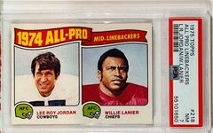 L.R.Jordan, W.Lanier [All Pro Linebackers] Football Cards 1975 Topps Prices