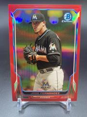 Jose Fernandez [Red Refractor] #40 Baseball Cards 2014 Bowman Chrome Prices