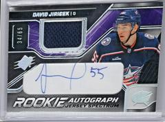 David Jiricek [Jersey Spectrum] Hockey Cards 2022 SPx Rookie Autographs Prices