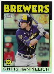 Christian Yelich [Refractor] #86BC-7 Baseball Cards 2021 Topps Chrome 1986 Prices