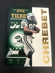 Wayne Chrebet [Gold] Football Cards 1998 Playoff Contenders Ticket Prices