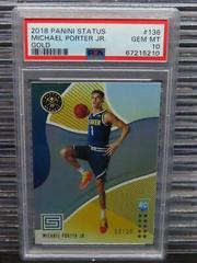 Michael Porter Jr. [Gold] Basketball Cards 2018 Panini Status Prices
