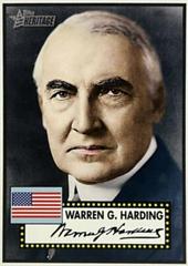 Warren G. Harding #AP29 Baseball Cards 2009 Topps American Heritage Presidents Prices