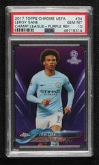 Leroy Sane [Purple Refractor] Soccer Cards 2017 Topps Chrome UEFA Champions League Prices