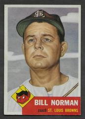 Bill Norman Baseball Cards 1953 Topps Prices