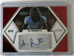 Ali Jennings III [Red] #A-Ajlll Football Cards 2023 Sage Autographs Prices