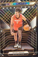 Jalen Green [Orange] Basketball Cards 2021 Panini Obsidian Magnitude Prices