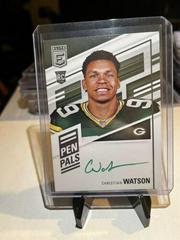 Christian Watson [Green Ink] #PP-CW Football Cards 2022 Panini Donruss Elite Pen Pals Autographs Prices