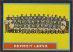 Lions Team Football Cards 1962 Topps Prices