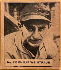 Philip Weintraub #135 Baseball Cards 1936 World Wide Gum Prices