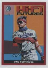 Luis Rodriguez [Red Refractor] Baseball Cards 2022 Bowman Hi Fi Futures Prices