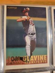 Tom Glavine #2 Baseball Cards 1993 Fleer Glavine Career Highlights Prices