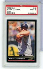 Roger Clemens [Gold] Baseball Cards 1992 Leaf Prices