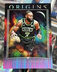 Jaylen Brown [Neon Stripe] #3 Basketball Cards 2023 Panini Origins Prices