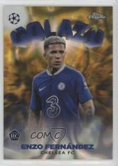 Enzo Fernandez [Autograph] Soccer Cards 2022 Topps Chrome UEFA Club Competitions Golazo Prices