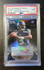 Russell Wilson [Autograph Black Refractor] #5 Football Cards 2012 Bowman Sterling Prices
