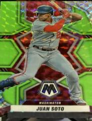 Juan Soto [Green Fluorescent] #127 Baseball Cards 2022 Panini Mosaic Prices