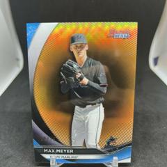 Max Meyer [Orange Refractor] #TP-25 Baseball Cards 2020 Bowman's Best Top Prospects Prices